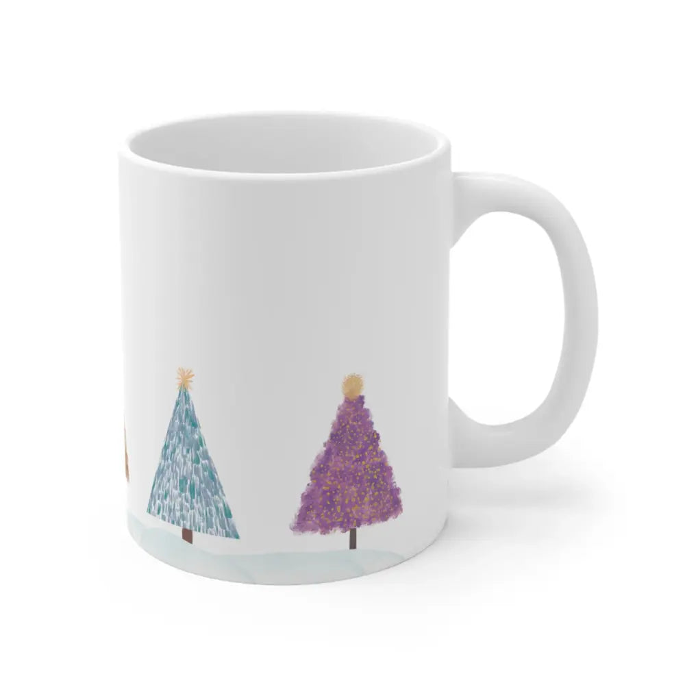 Christmas Tree Holiday Mug Yellow Pandora